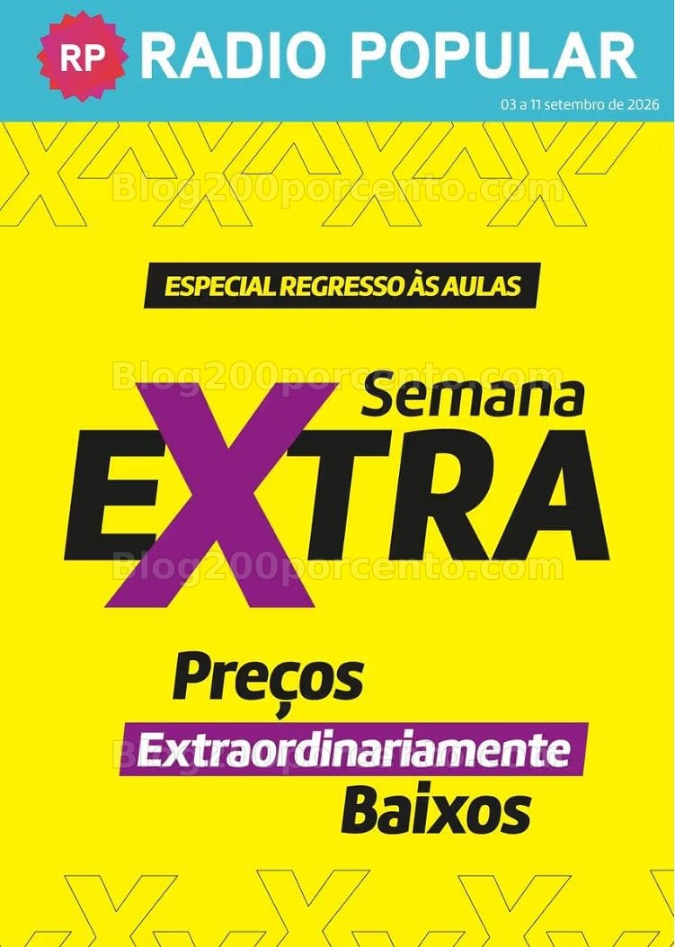 Antevisão Folheto RADIO POPULAR Promoções de 3 a 11 setembro